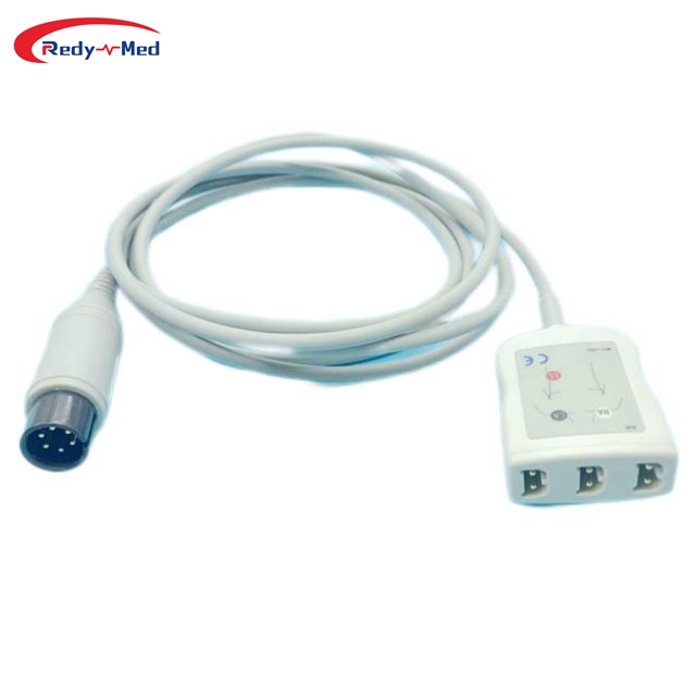 AAMI 6Pin 3 Lead/5 Lead ECG Trunk Cable With LL style ECG Leadwire