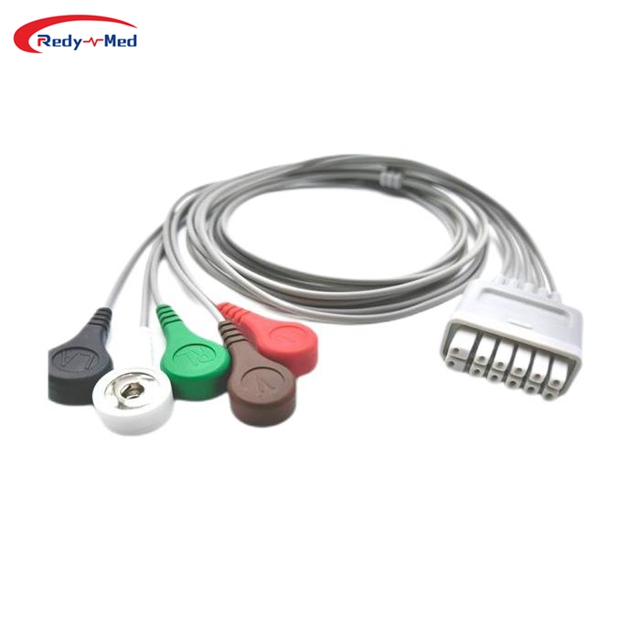 Compatible With Mindray>Datascope  BeneVision TM80,TMS 60 5 Lead Telemtry Leadwires