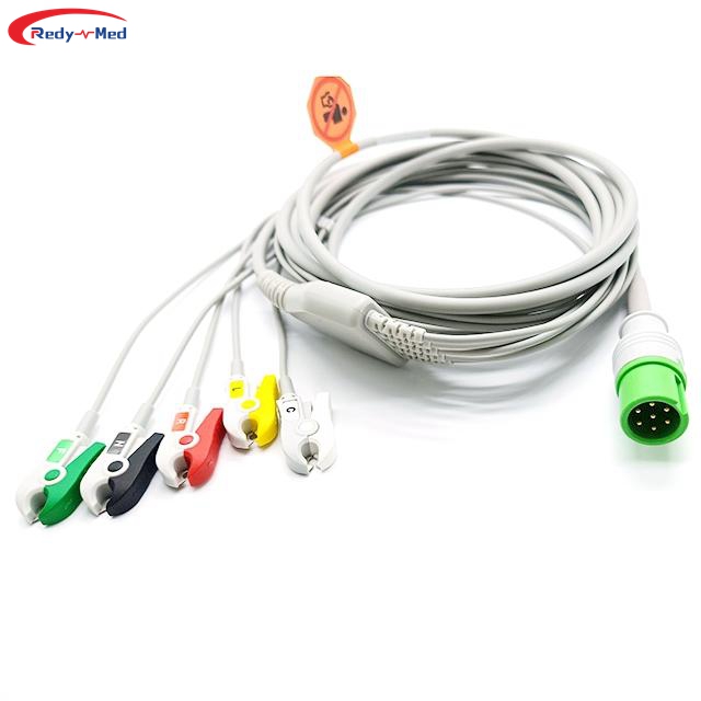 Compatible With Contec One-Piece 3 Lead/5 Lead ECG Cable
