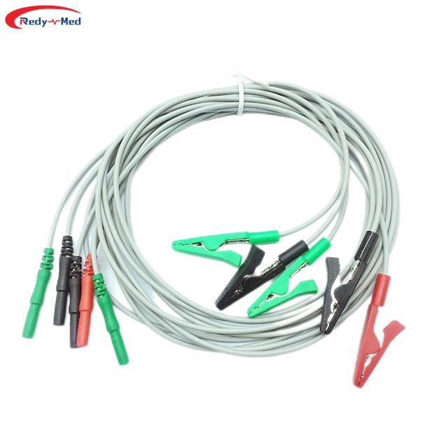 Compatible With DIN Style Animal 3 Lead/ 5 Lead/7 Lead/10 Lead ECG Leadwire