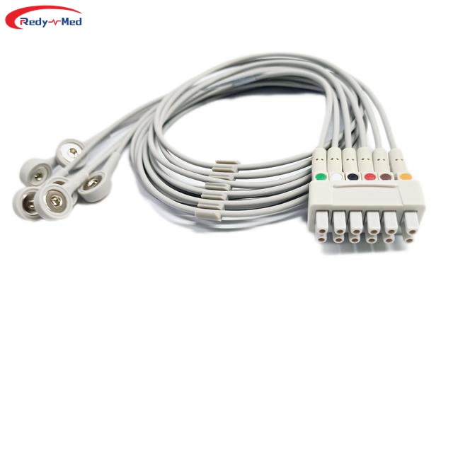 Compatible With GE 6 Lead Dual Apex ECG Telemetry Leadwires,421932-001