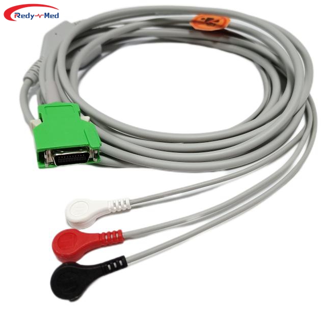Compatible With Nihon Kohden One-Piece 3 Lead/5Lead ECG Cable