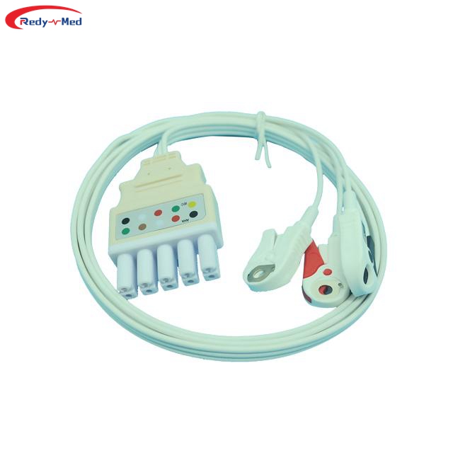 Compatible With Siemens/Draeger Disposable 3 Lead/5 Lead ECG Leadwires