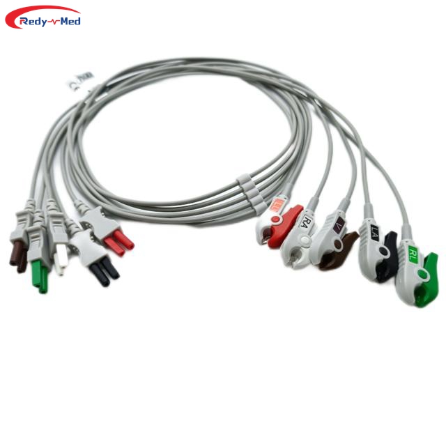 Compatible With Spacelabs 3 Lead/5 Lead ECG Patient Leadwires 700-0007-08