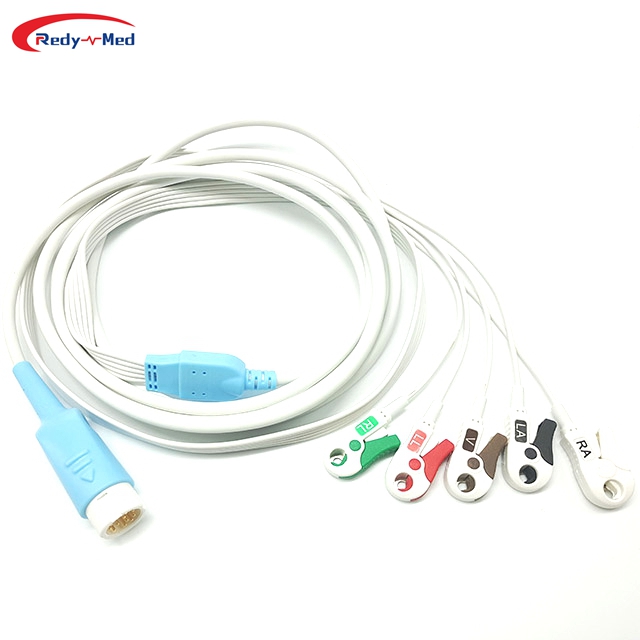 Compatible With Philips One-Piece 3Lead/5Lead Disposable ECG Cable