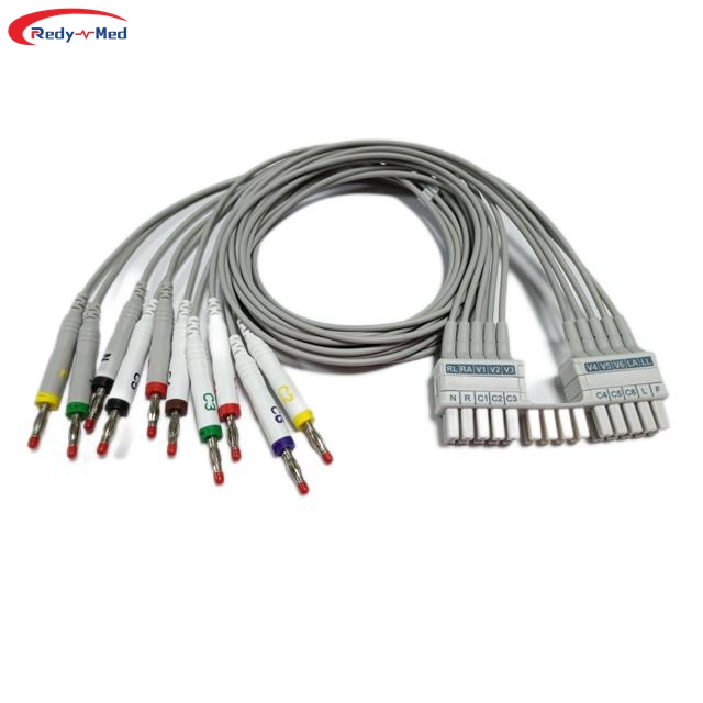 Compatible With Mortara Burdick ELI 150C 230 250C 280 350 10 Lead EKG Leadwires