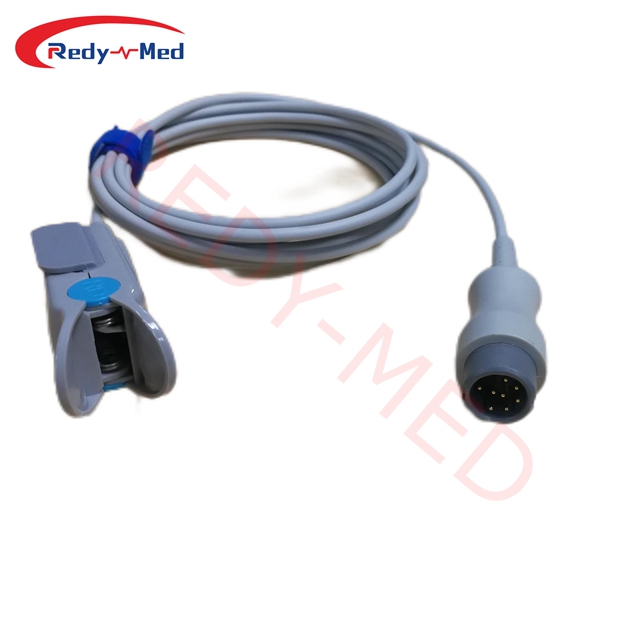 Compatible With Mindray BeneView T5/T6/T8/T9 Reusable Spo2 Sensor,8Pin
