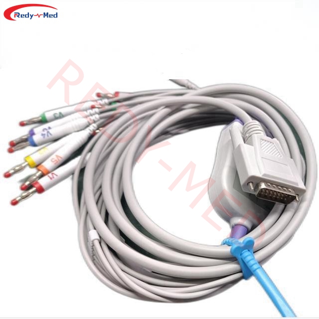 Compatible With Biolight EKG Cable,E30 E65 E70 E80,EDAN SE1200