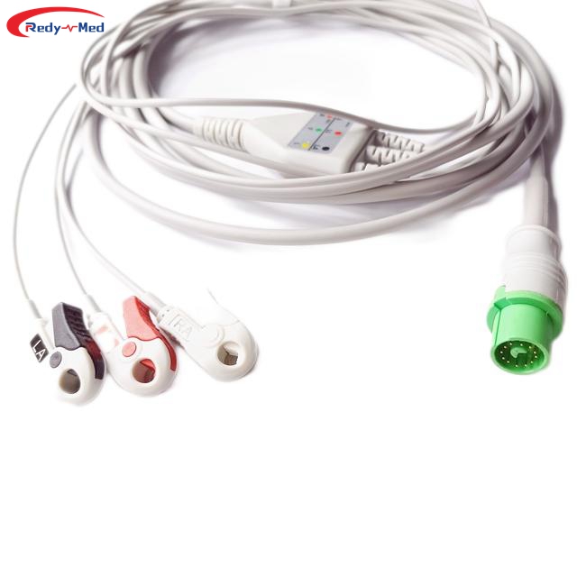 Compatible With Fukuda Denshi One-Piece 3Lead/5Lead ECG Cable