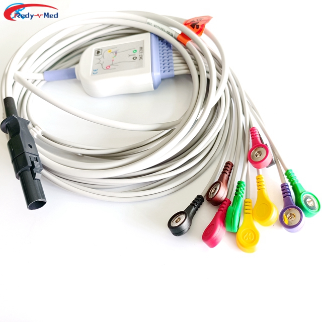 Compatible With Mortara > Quinton One Piece Reusable 12 Lead EKG Cables 