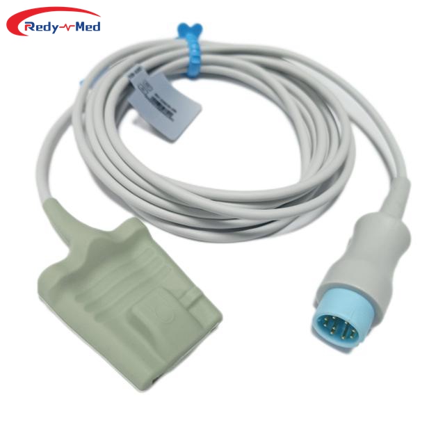 Compatible With Biolight A Series/Q Series Digital Oximax Adult Soft Tip Spo2 Sensor Cable