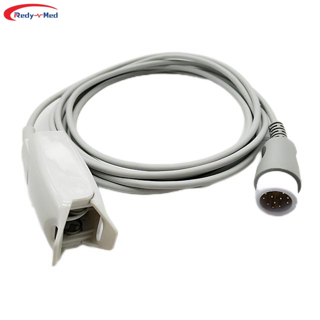 Compatible With Comen C50 560 C80 C90 12 Pin Reusable Spo2 Sensor