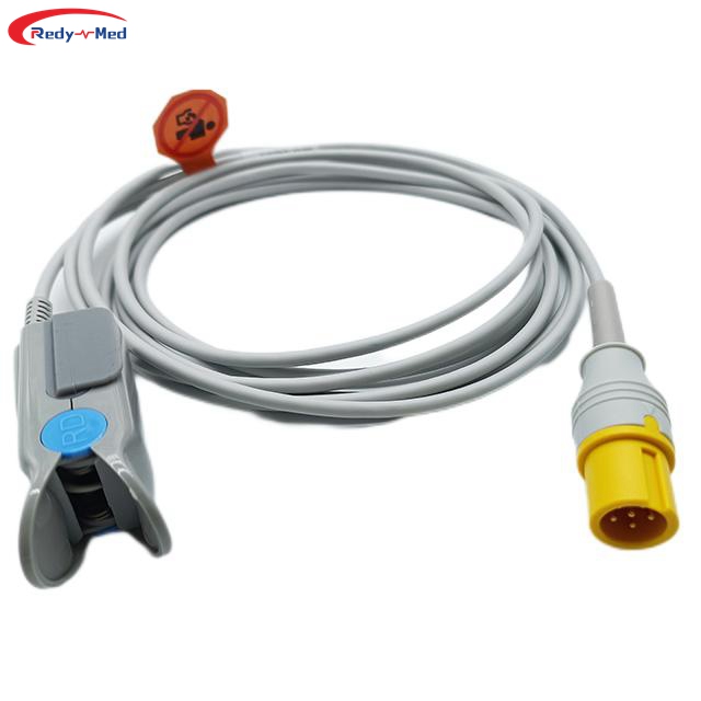 Compatible With Contec CMS 5100 CMS8000 CMS9000 6Pin Digital Reusable Spo2 Sensor