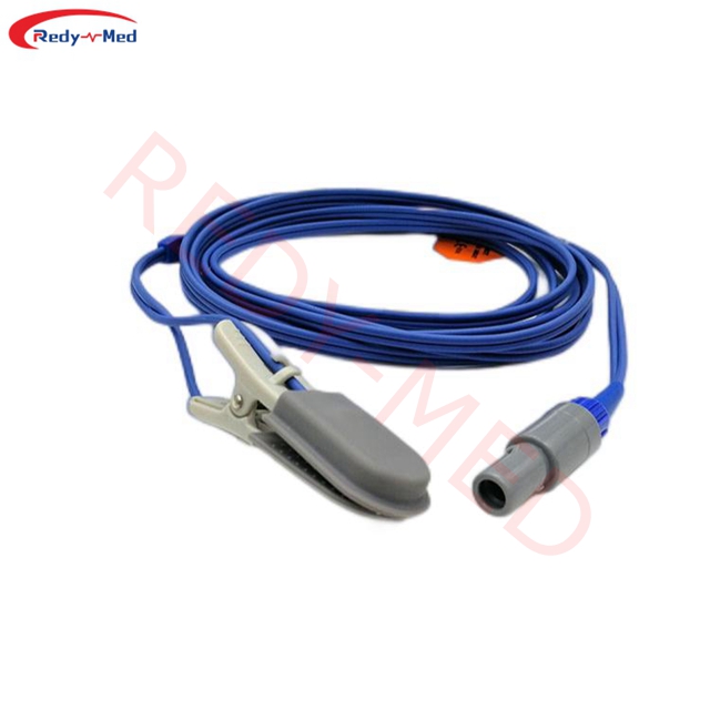 Compatible With Mindray MEC 1000,MEC 1200 Animal Reusable Spo2 Sensor,6pin Veterinary Spo2 Sensor