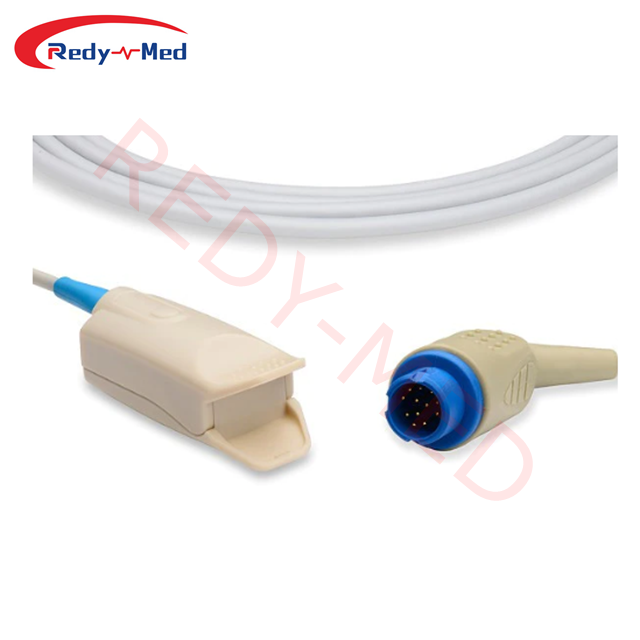 Compatible With Mindray DPM6, DPM7, PM 5000, PM 6000, PM 8000, iPM-9800 Reusable Spo2 Sensor,12Pin