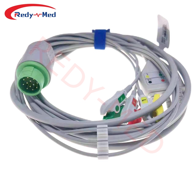 Compatible With Schiller ECG Cable For Argus LCM, Defigard 3002, Defigard 4000, Defigard 5000 