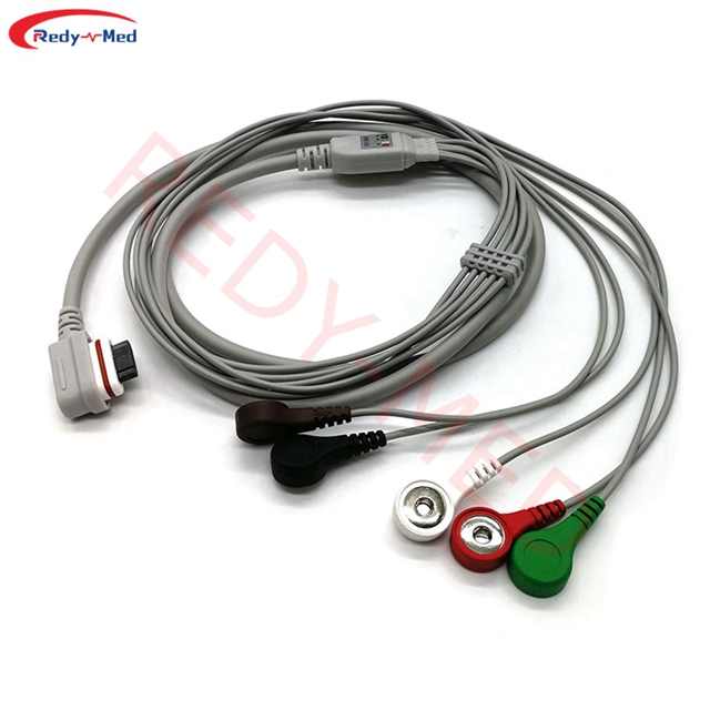 Compatible With GE Seer Light 1000 ECG Holter Cable,5 Lead